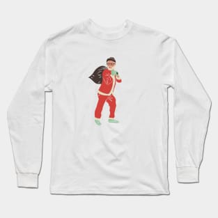 Hipster Santa Long Sleeve T-Shirt